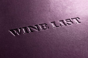 Wine list cover