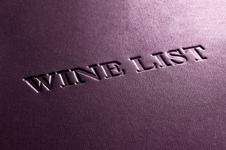 Wine list cover